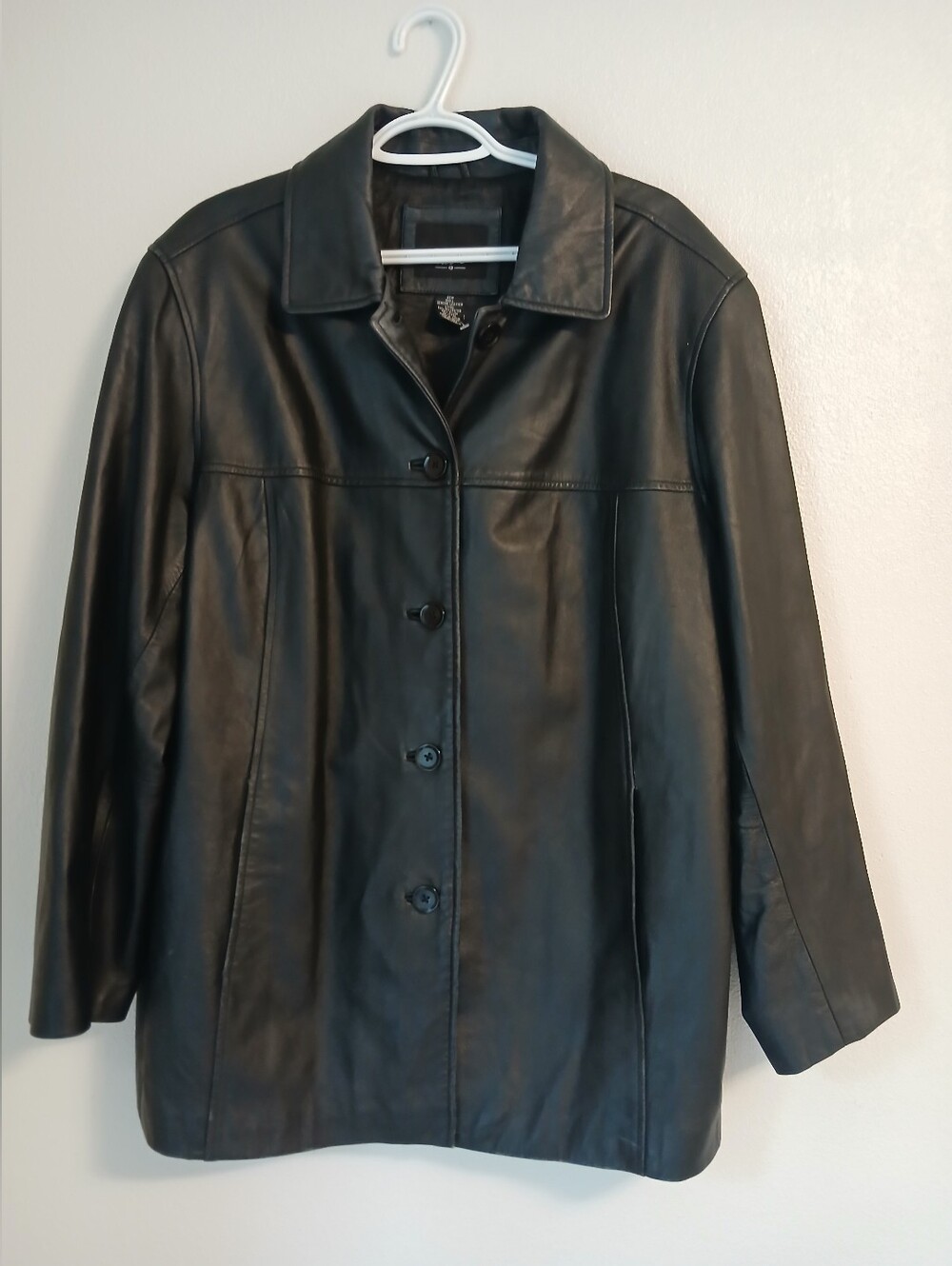 Womens Vintage Geuine Leather Jacket Size 22w